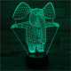 Bébi Elefánt 7 színű 3D led lámpa