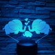 Elefánt család 7 színű 3D led lámpa