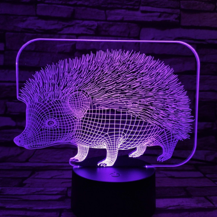 Süni 2 7 szinű 3D led lámpa