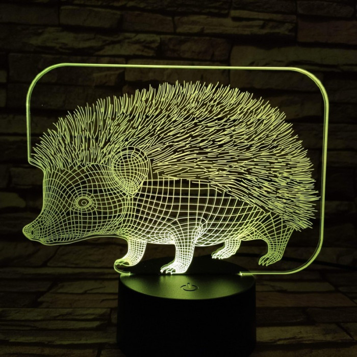 Süni 2 7 szinű 3D led lámpa