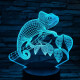 Kaméleon 7 színű 3D led lámpa