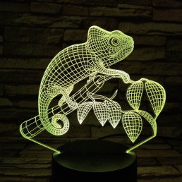 Kaméleon 7 színű 3D led lámpa
