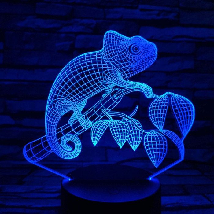 Kaméleon 7 színű 3D led lámpa