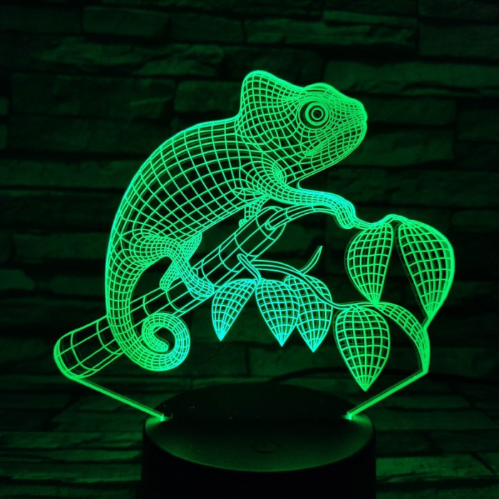 Kaméleon 7 színű 3D led lámpa