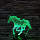 Futó Ló 7 színű 3D led lámpa
