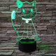 Kíváncsi cica 3D led lámpa