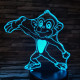 Majom táncol 7 színű 3D led lámpa