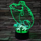 Béka 2 7 színű 3D led lámpa