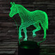 Póni 7 színű 3D led lámpa