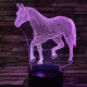 Póni 7 színű 3D led lámpa