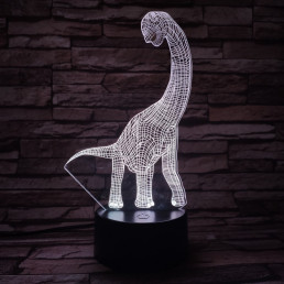 Brachiosaurus 7 színű 3D led lámpa