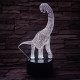 Brachiosaurus 7 színű 3D led lámpa