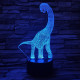 Brachiosaurus 7 színű 3D led lámpa