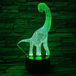 Brachiosaurus 7 színű 3D led lámpa