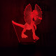 Dilophosaurus 7 színű 3D led lámpa