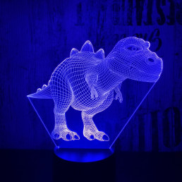 Tyrannosaurus rex 2  7 szinű 3D led lámpa
