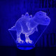 Tyrannosaurus rex 2  7 szinű 3D led lámpa