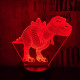 Tyrannosaurus rex 2  7 szinű 3D led lámpa