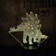 Stegosaurus 5 7 színű 3D led lámpa