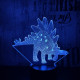 Stegosaurus 5 7 színű 3D led lámpa