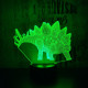 Stegosaurus 7 színű 3D led lámpa