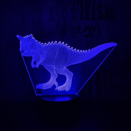 Carnotaurus  7 színű 3D led lámpa