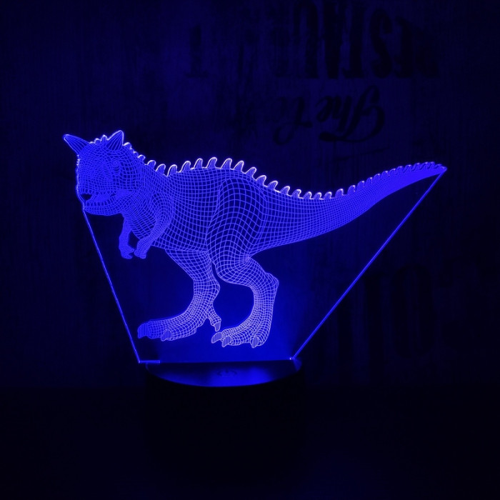 Carnotaurus  7 színű 3D led lámpa