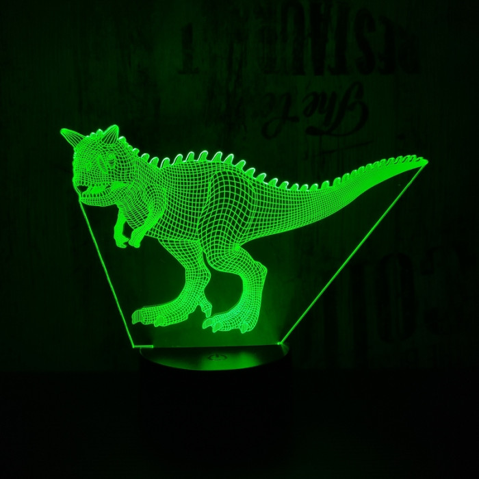 Carnotaurus  7 színű 3D led lámpa
