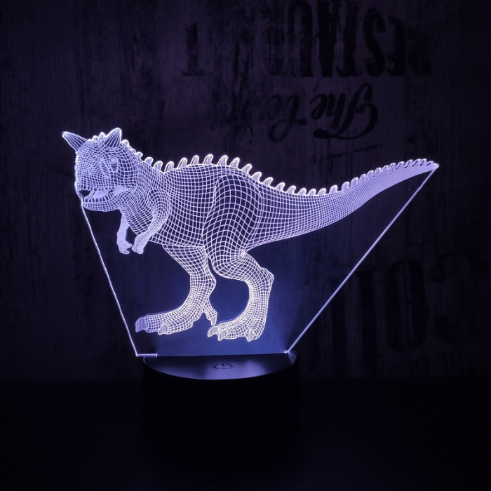 Carnotaurus  7 színű 3D led lámpa