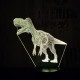 Tarajos dinó 2 7 színű 3D led lámpa