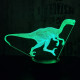 Halticosaurus 7 színű 3D led lámpa