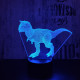 Carnotaurus 2 7 szinű 3D led lámpa
