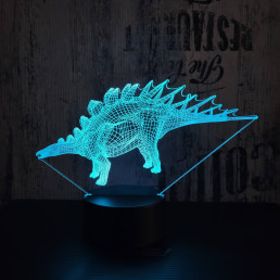 Stegosaurus 4 7 színű 3D led lámpa