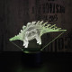 Stegosaurus 4 7 színű 3D led lámpa