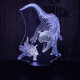 Carnotaurus vadászik  7 színű 3D led lámpa