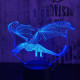 Repülő sárkány 2  7 színű 3D led lámpa