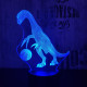 Kosaras Therizinosaurus dinó 7 színű 3D led lámpa
