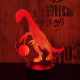 Kosaras Therizinosaurus dinó 7 színű 3D led lámpa
