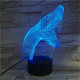 Kígyó 7 színű 3D led lámpa