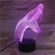 Kígyó 7 színű 3D led lámpa