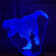 T Rex 7 színű 3D led lámpa