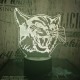 Macska fej 3D led lámpa