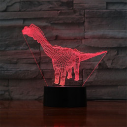 Diplodocus 7 színű 3D led lámpa
