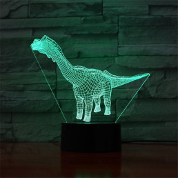 Diplodocus 7 színű 3D led lámpa
