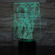 Elefánt 7 színű 3D led lámpa