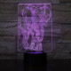 Elefánt 7 színű 3D led lámpa