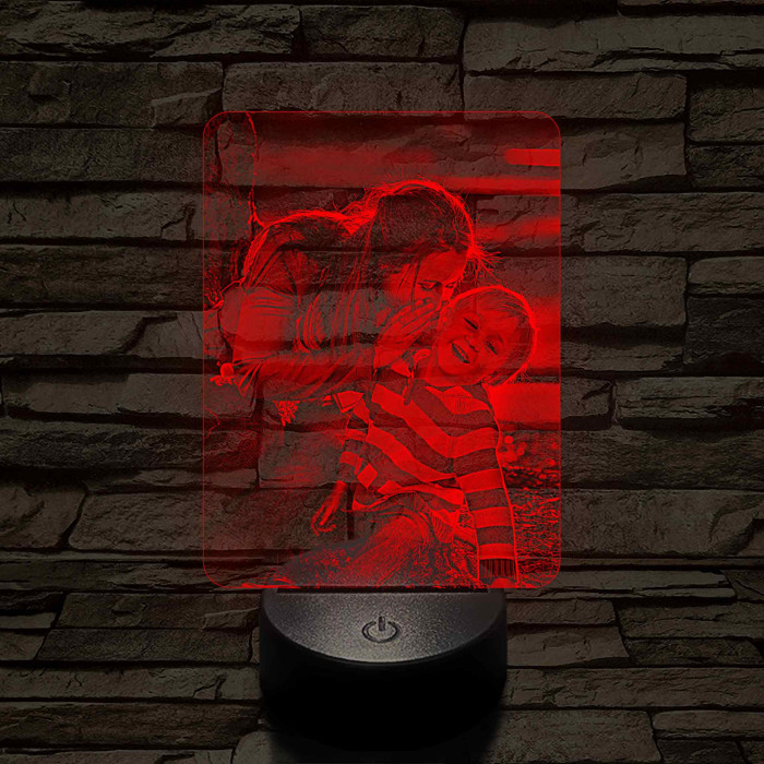 Hasznos Egyedi Ajándék Anyák Napjára 7 színű 3D led lámpa