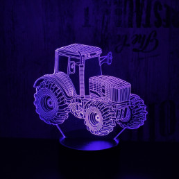 Traktor 3D led lámpa