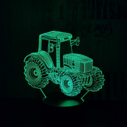 Traktor 3D led lámpa
