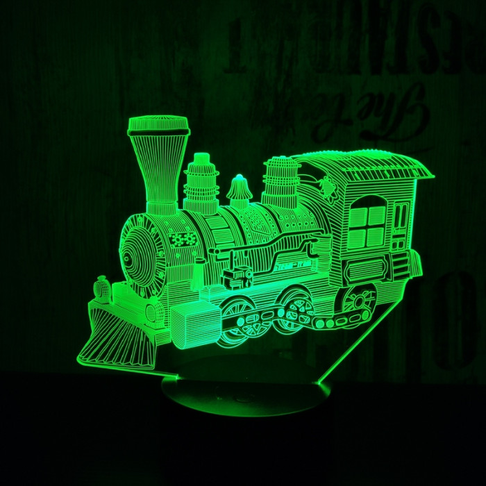 Vonat 3 3D led lámpa